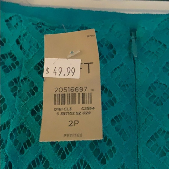 Teal pencil skirt - Picture 3 of 3